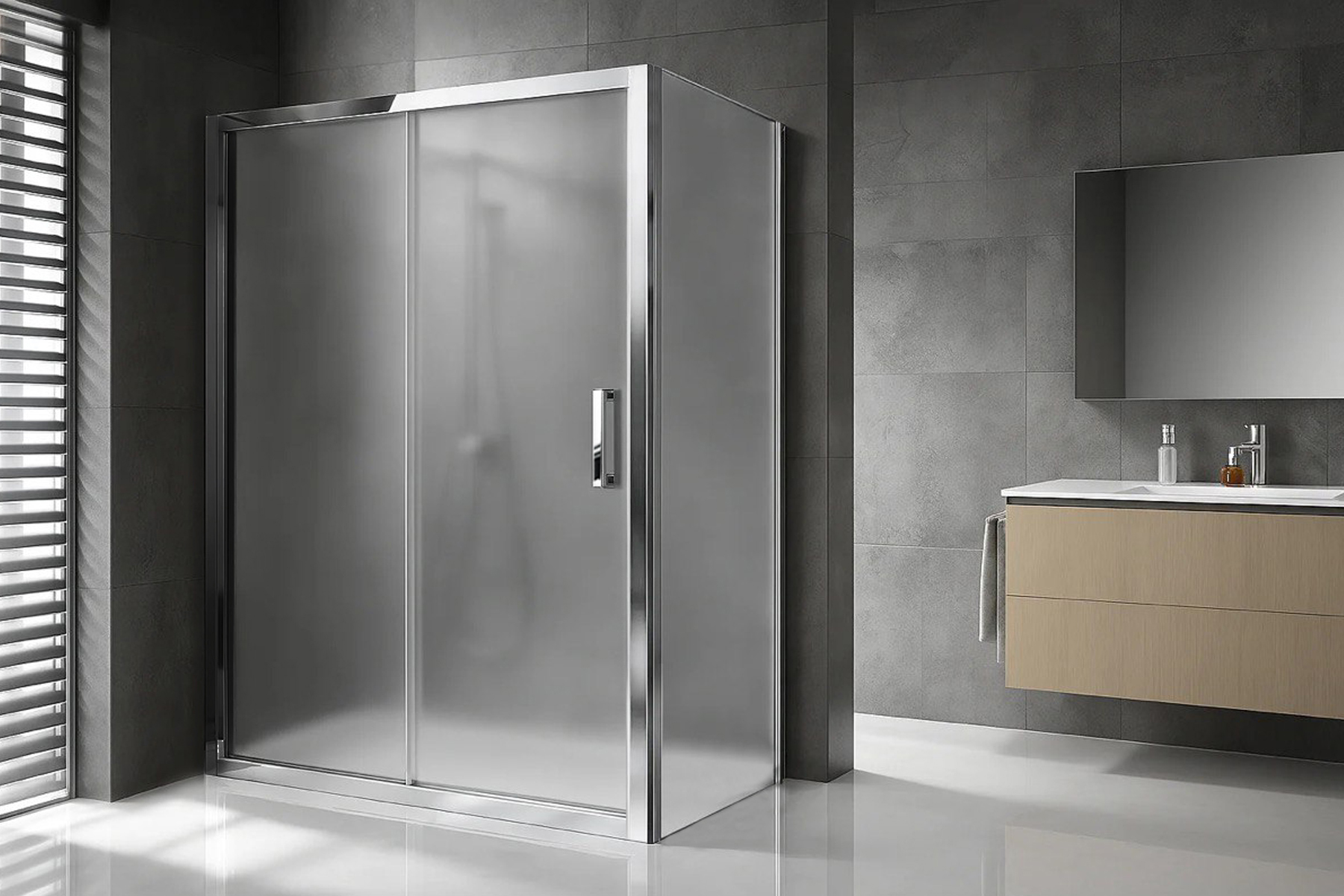 

Душевой уголок ACCORD RB 8100HPS-C-CH 100x80x200 (матовое)