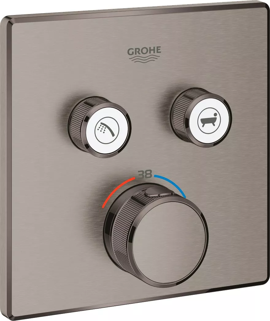 

Термостат Grohe Grohtherm SmartControl 29124AL0 для душа, темный графит