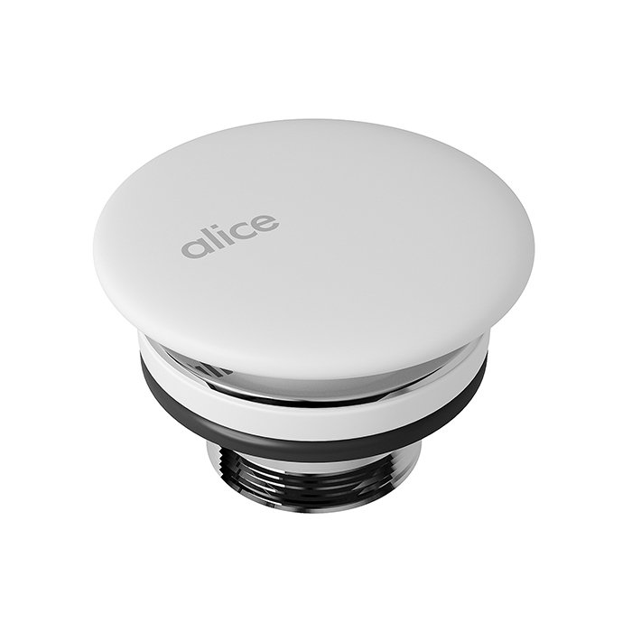 

Alice Донный клапан для раковин, керамический, неперекрываемый, белый матовый