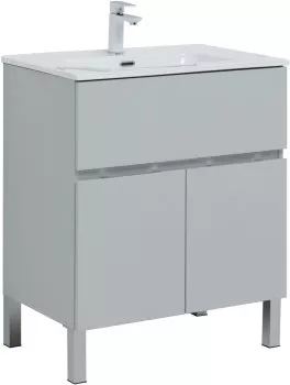 

Компл.3 - Тумба Алвита new 70 напольная 1 ящ., 2 дв. цв.серый (303899)