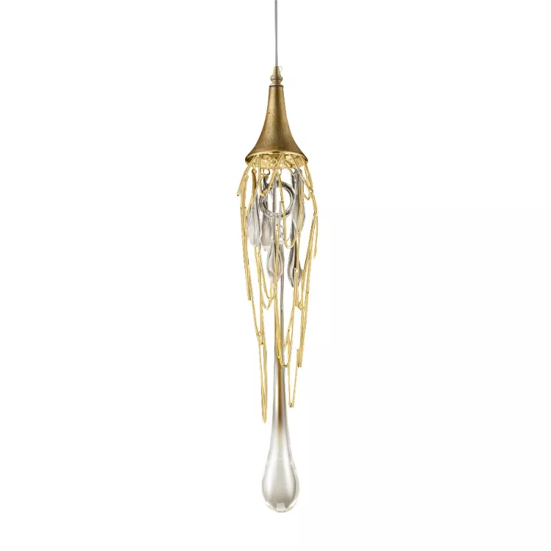 

Подвесной светильник Delight Collection Goddess Tears P68009S-1G gold