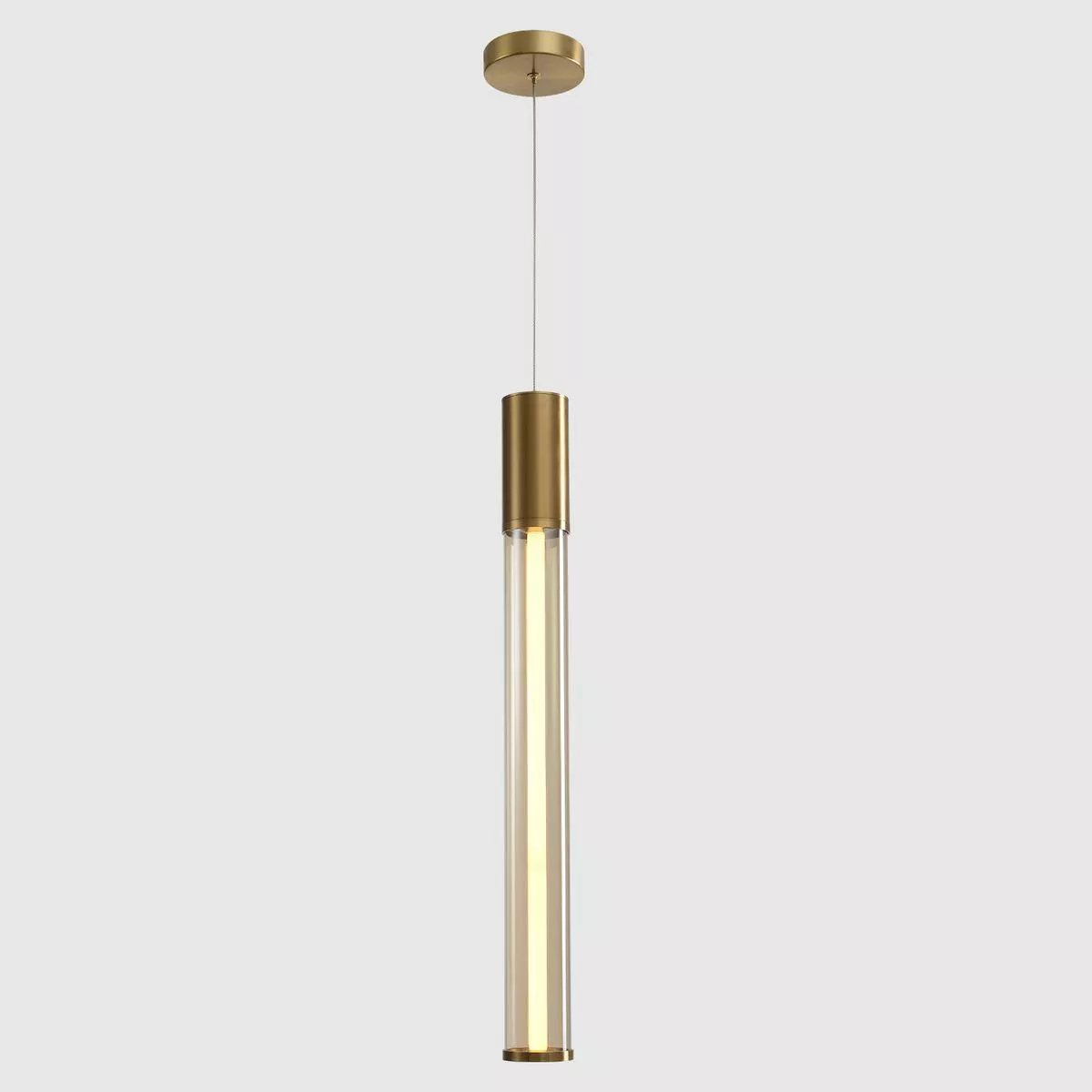 

Подвесной светодиодный светильник Crystal Lux Lineup SP11W Led Brass
