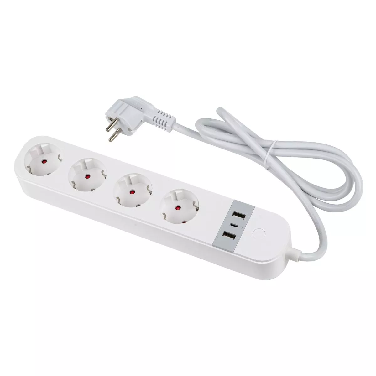 

Умный сетевой фильтр Uniel UL-00011386 Wi-Fi. 1.8м Пвс 3х1.5. 4 гнезда. с-з. 2USB+Type-C 5В 3A 16A 3680Вт P-GCL4-1,8 A201/UC/WF WHITE