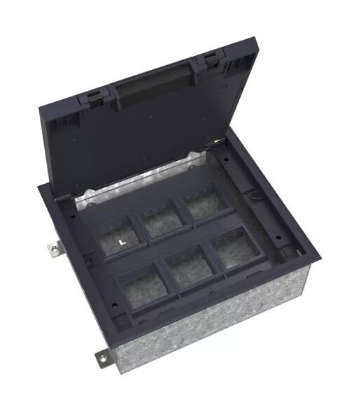 

Люк на 12 модулей IP40 для бетонных полов с монтажной коробкой, тип MDK10 Systeme Elecrtic MultiDesk MDK10212