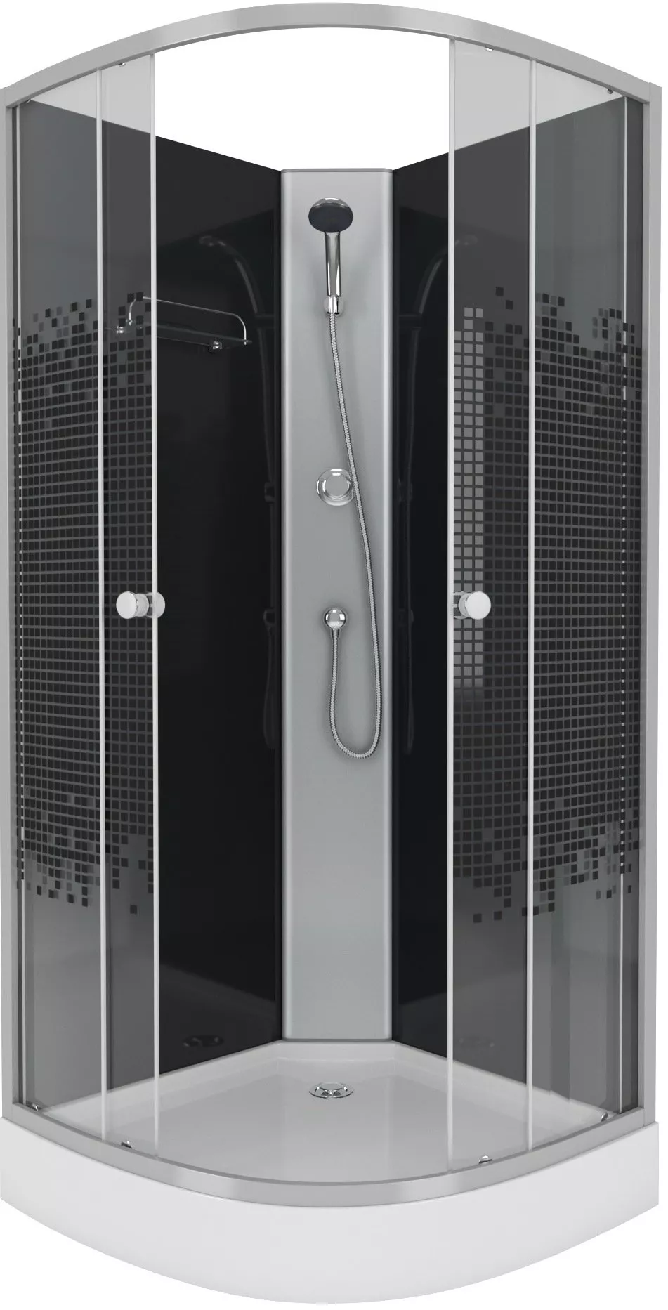 

Душевая кабина Niagara Eco NG-4501-14BK с низким поддоном, без крыши