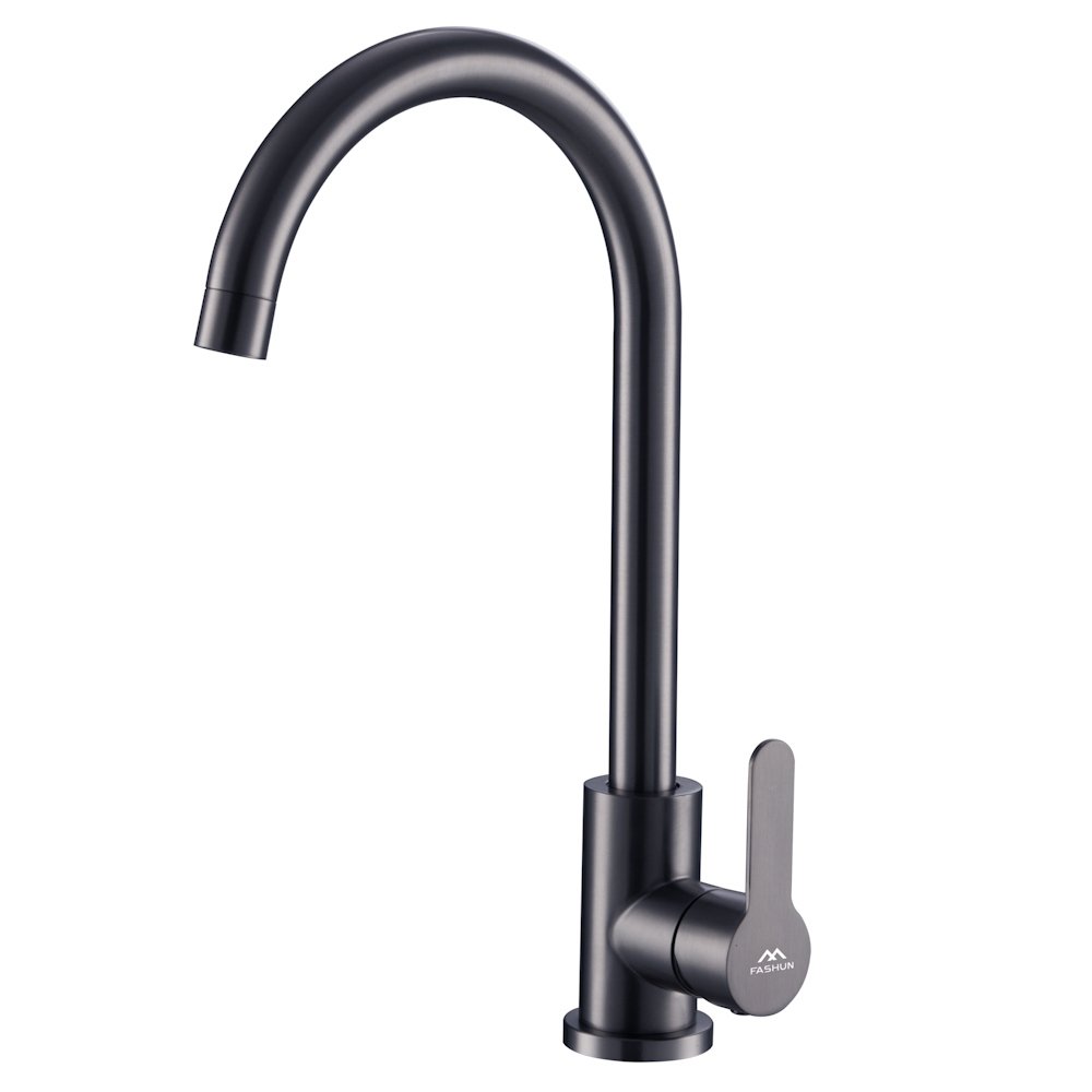 

Смеситель для кухни Fashun A54001N-17 графит