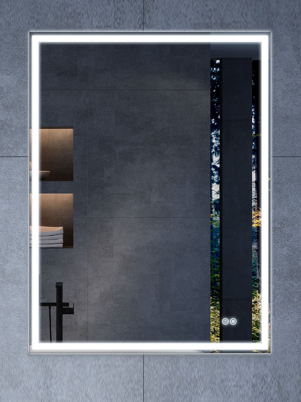 Зеркало Vincea VLM-3VN6007-2 60x70 с подсветкой и антизапотевателем 10370₽