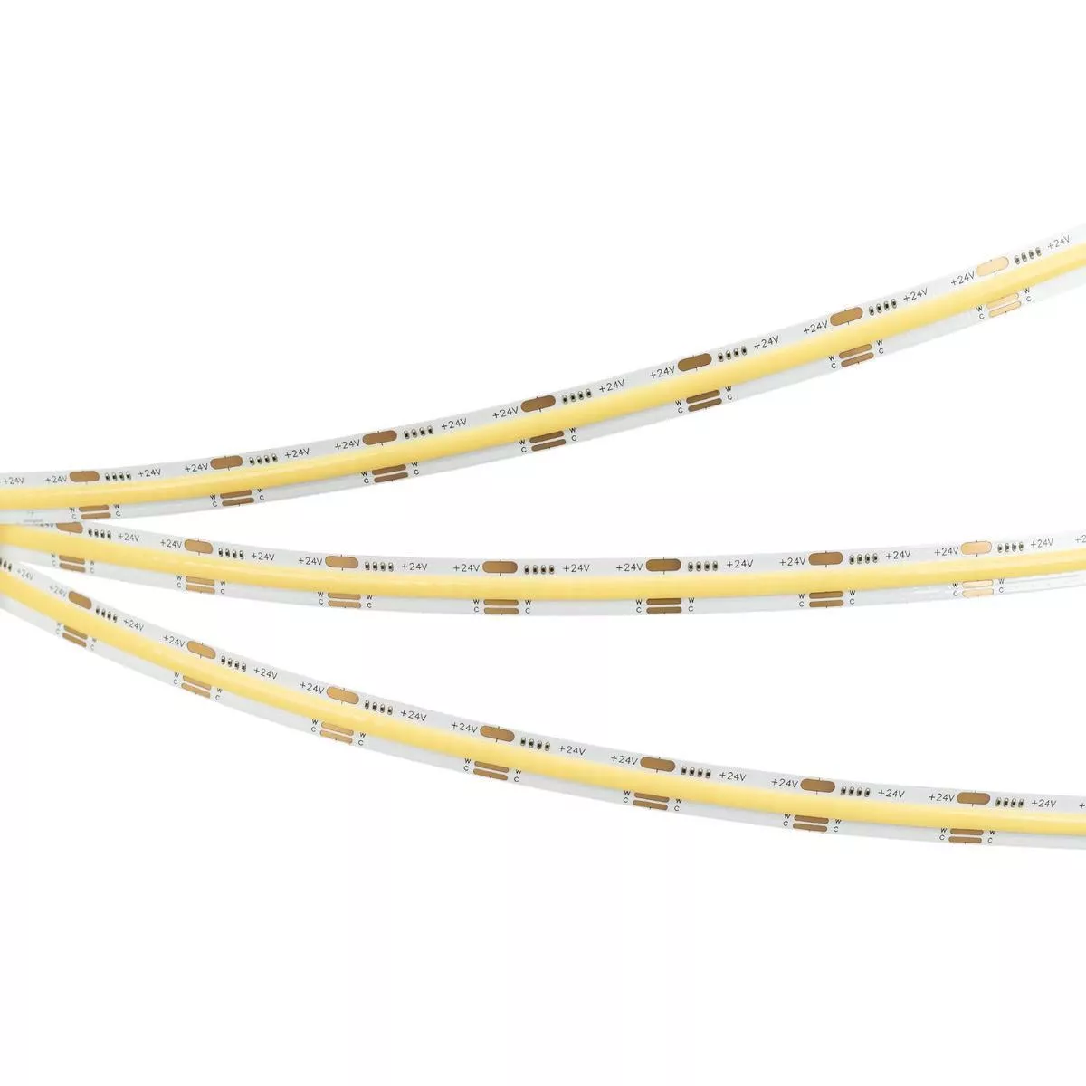 

Светодиодная лента герметичная Arlight 7W/m 378LED/m CSPSMD теплый белый 5М SPI-COB-PS-X378-14mm 24V 041743