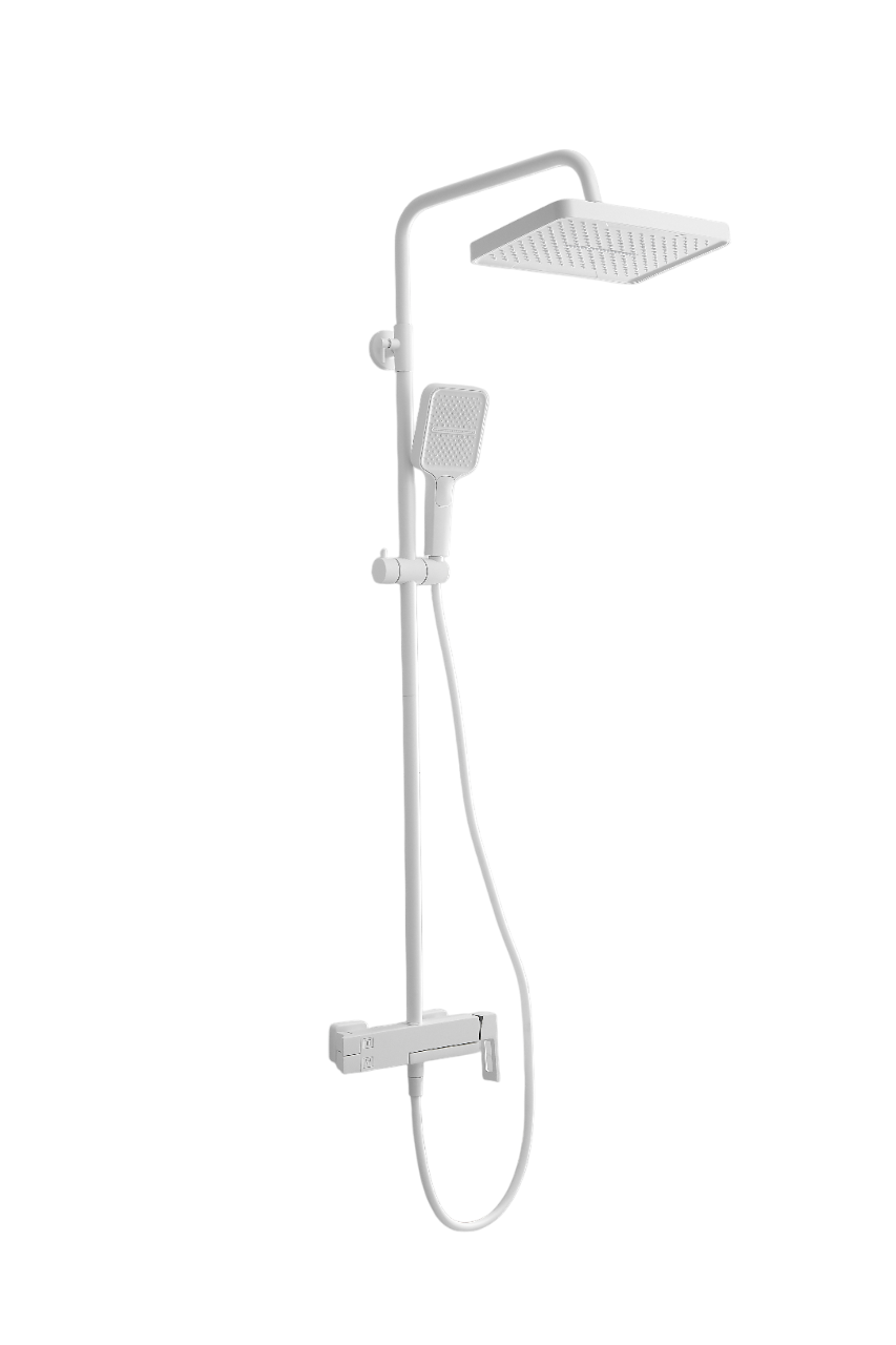 

Душевая стойка BELZ B658 B24658-8 матовая белая