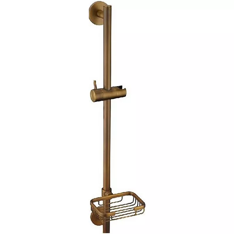 Душевая штанга Kaiser 60 с мыльницей бронза