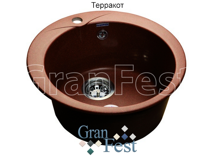 

Мойка из мрамора GRANFEST Rondo (R-480 тер)