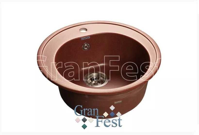 

Мойка из мрамора GRANFEST Rondo (R-510 кр.м)