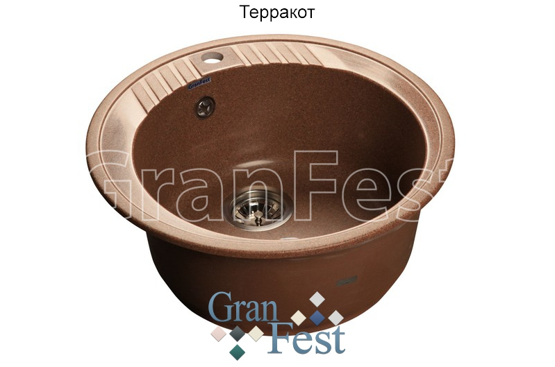 

Мойка из мрамора GRANFEST Rondo (R-520 тер)