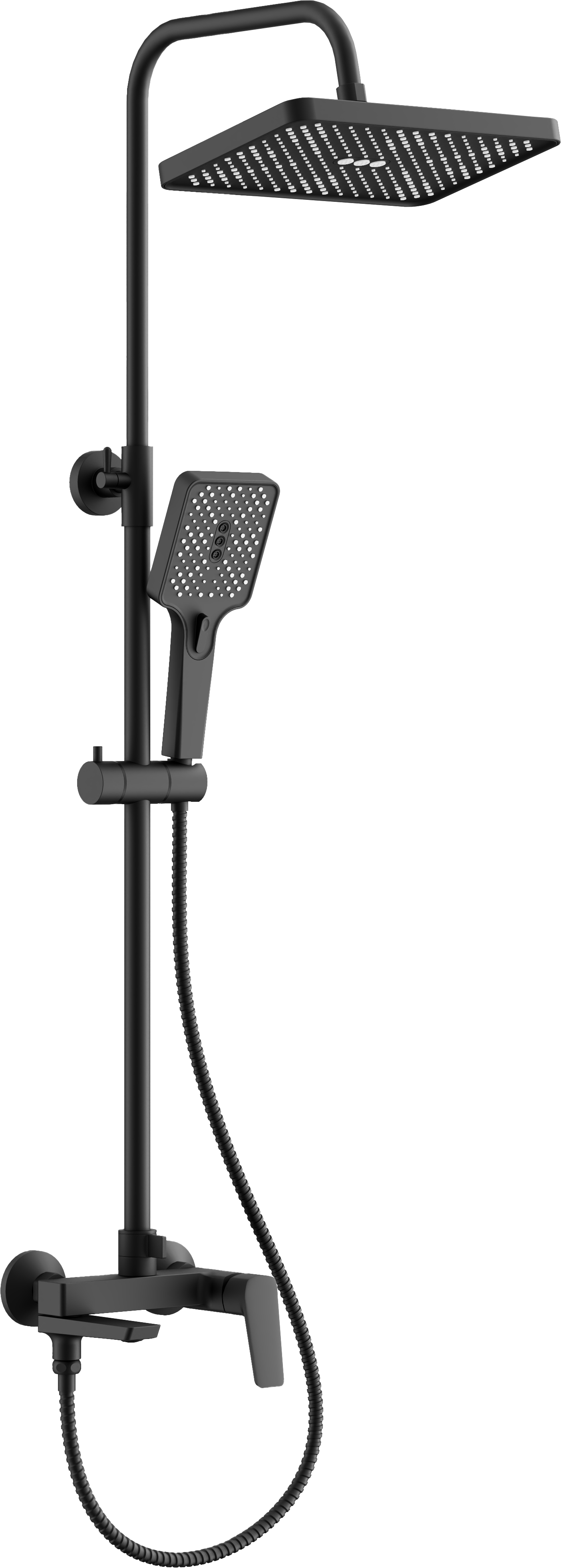 

Душевая стойка BELZ B715 B24715-7 матовая черная