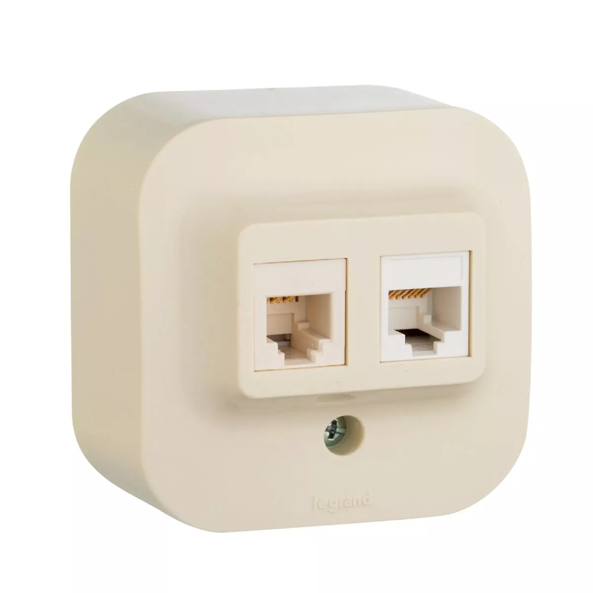 

Розетка двойная RJ11+RJ45 Legrand Quteo 782251