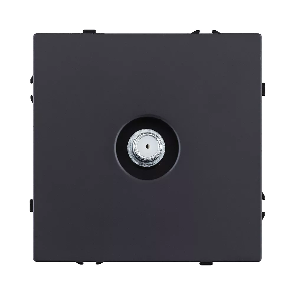 Розетка TV, черный матовый Kollinger Eclipse EC-020BK