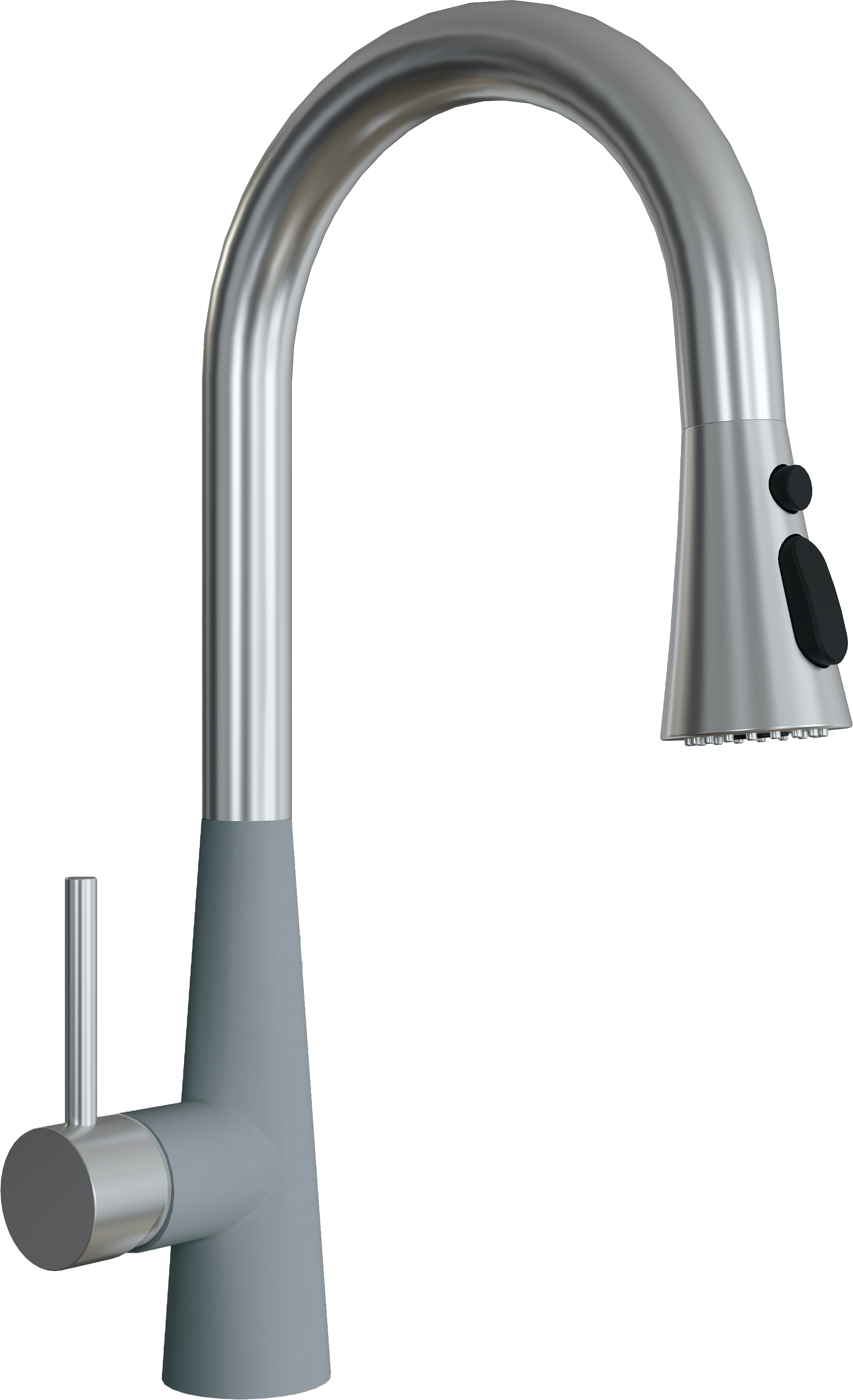 

Смеситель для кухни Florentina Вита Pro FL серый шелк