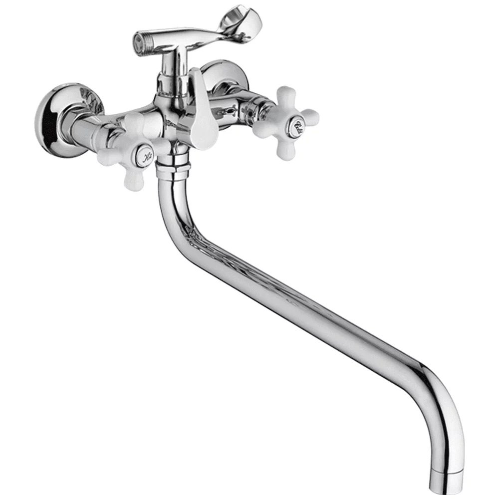 

Смеситель с длинным изливом для ванны Fashun A2618 хром