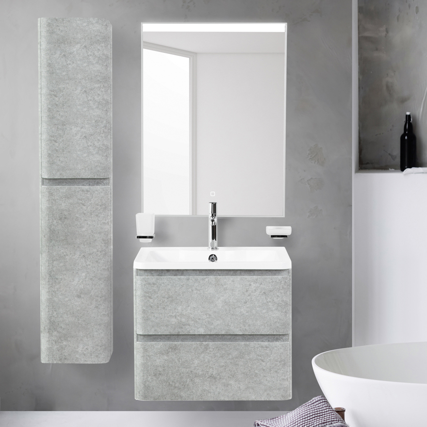 

Мебель для ванной комнаты BelBagno Albano 70 подвесная, cemento verona grigio