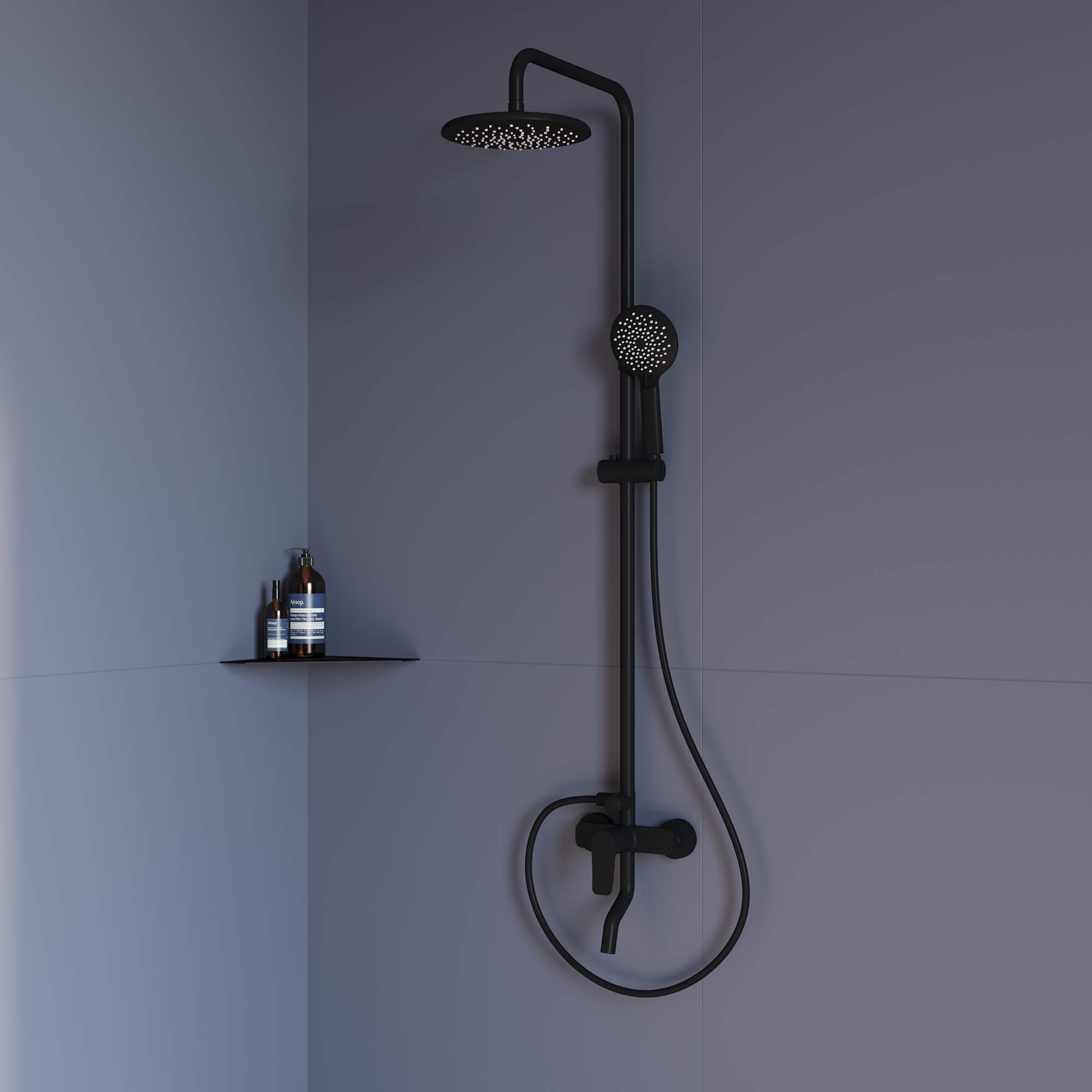 

Душевая стойка RGW Shower Panels SP-25B матовый черный