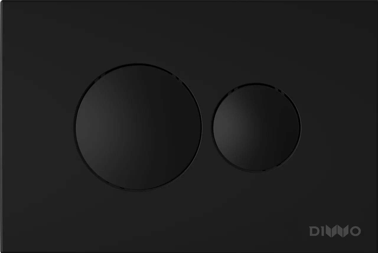 Кнопка смыва DIWO 7313 черная матовая - фото 1