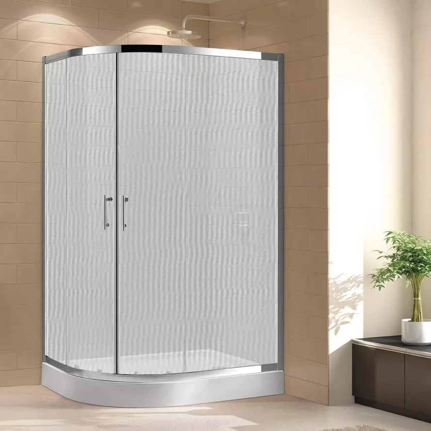 

Душевой уголок Cezares Eco O-RH-2-100/80-P-Cr стекло punto