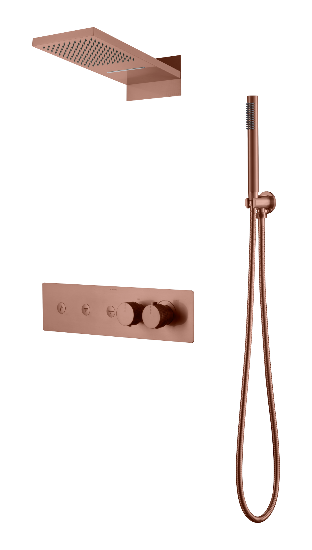 

Душевой комплект Boheme Fusion 131-CB С ВНУТРЕННЕЙ ЧАСТЬЮ, copper brushed