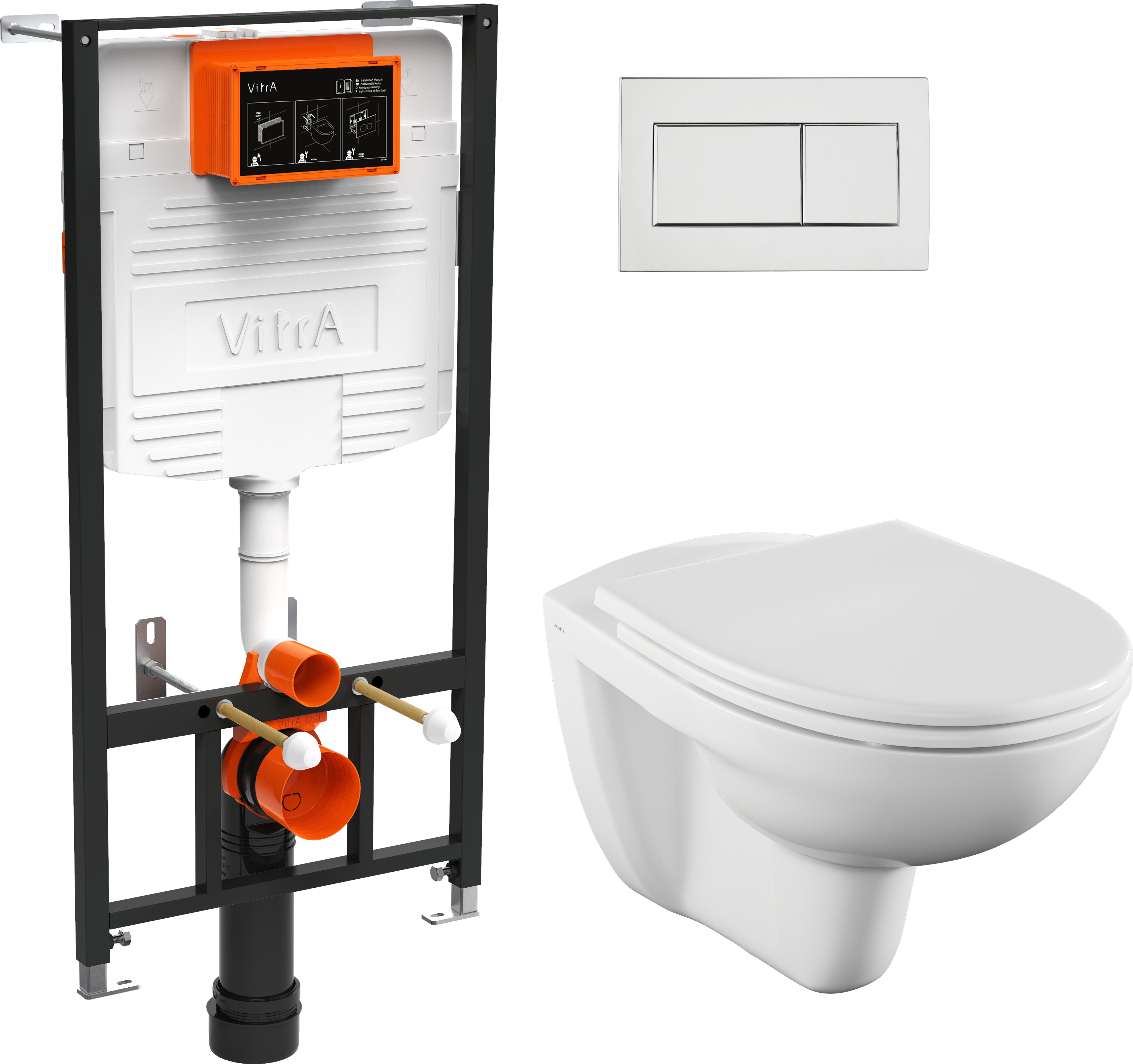 

Комплект 4 в 1 VitrA Normus 9773B003-7206 с микролифтом