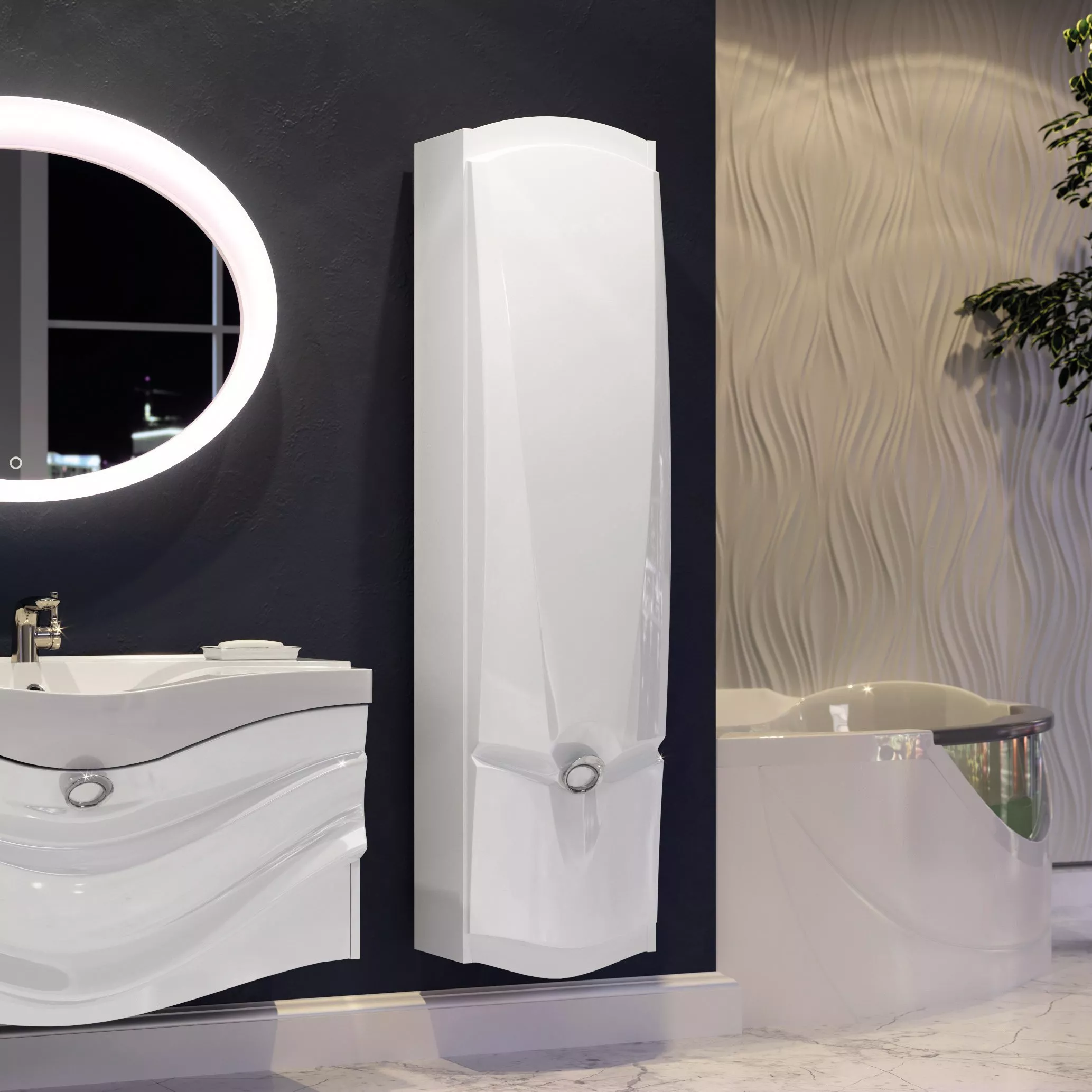 

Шкаф-пенал Aima Design Sunrise 39.4 см (У52807), Белый