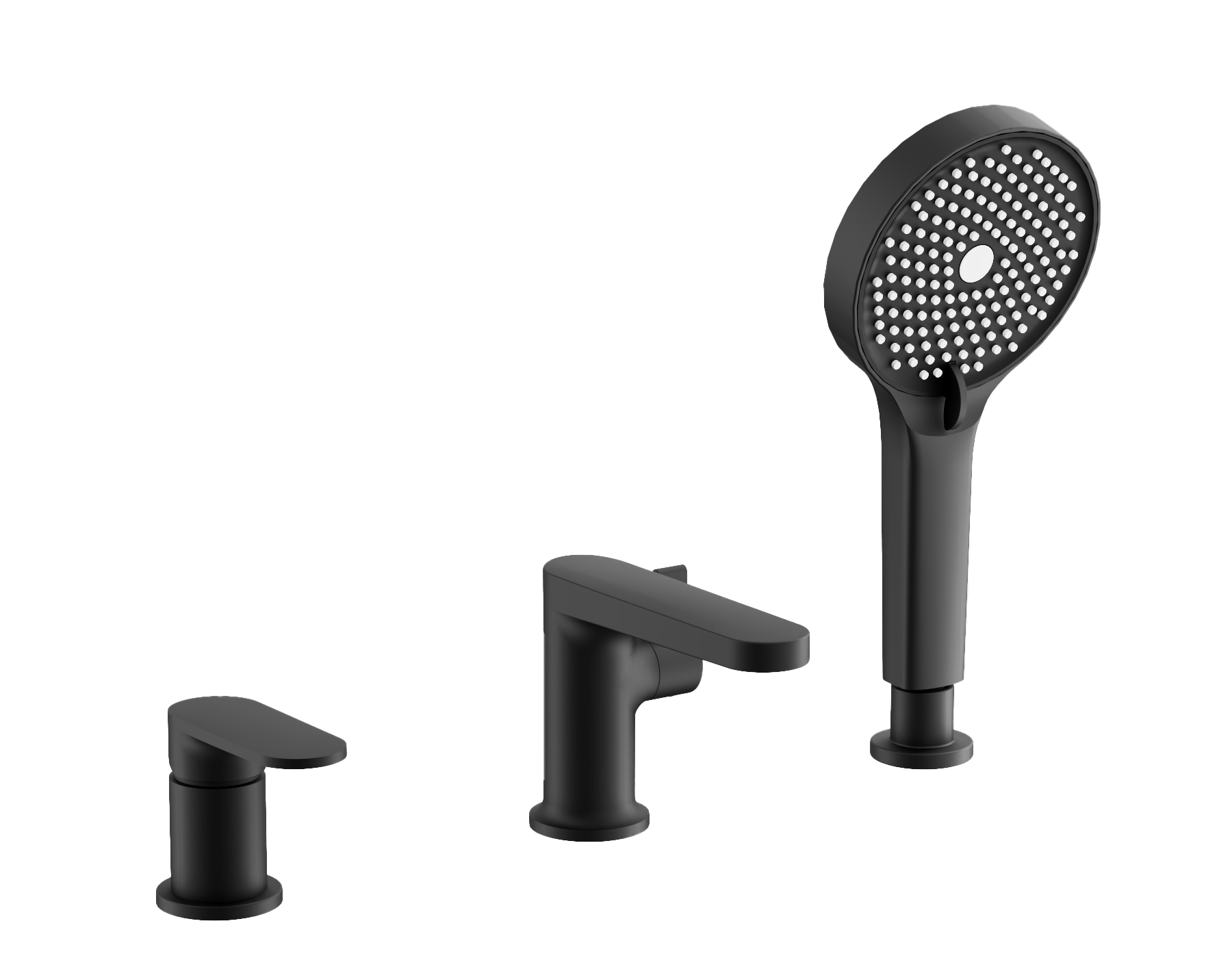 

Смеситель на борт ванны BELZ B713 B66713-7 черный