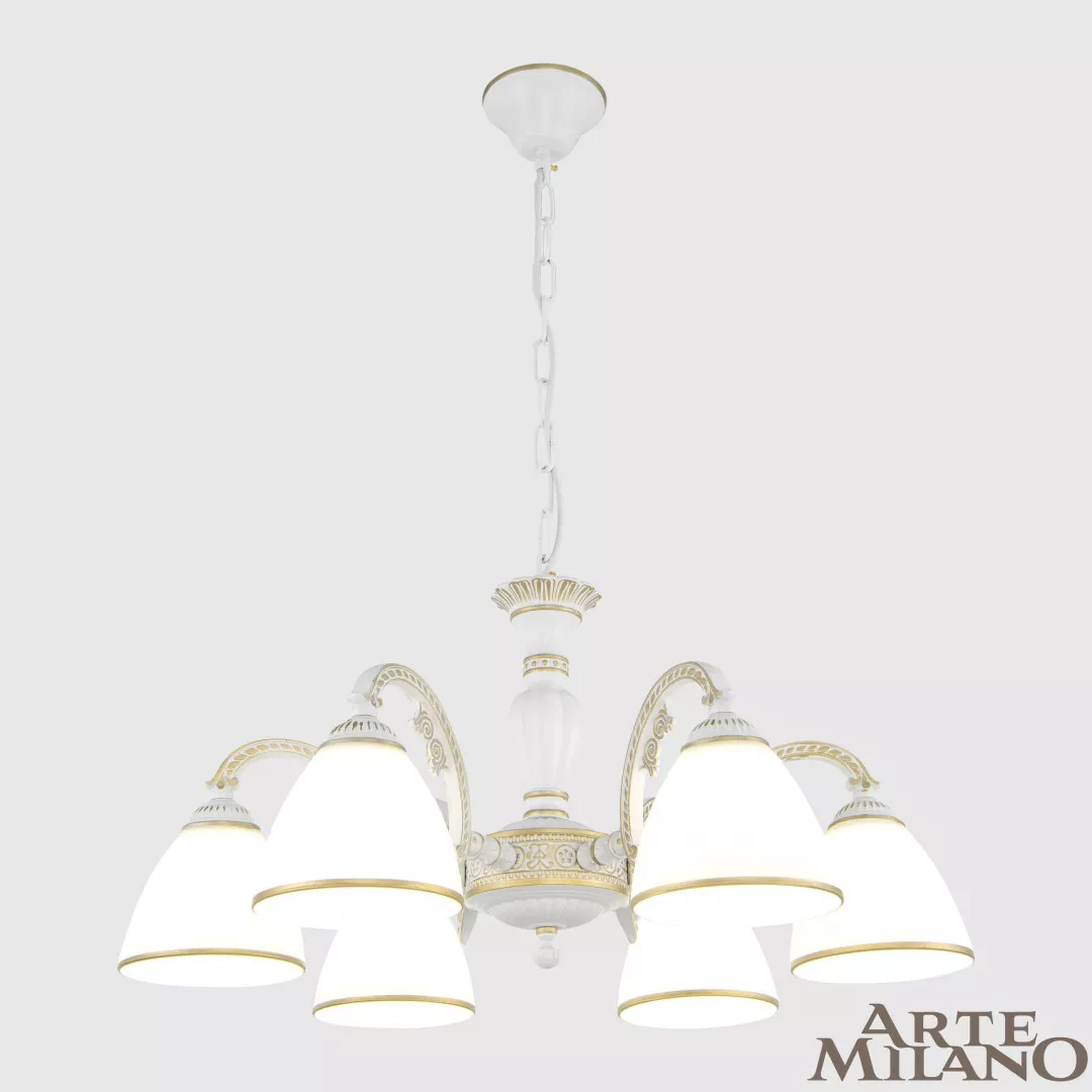 

Подвесная люстра Arte Milano 340837/6 WT+G