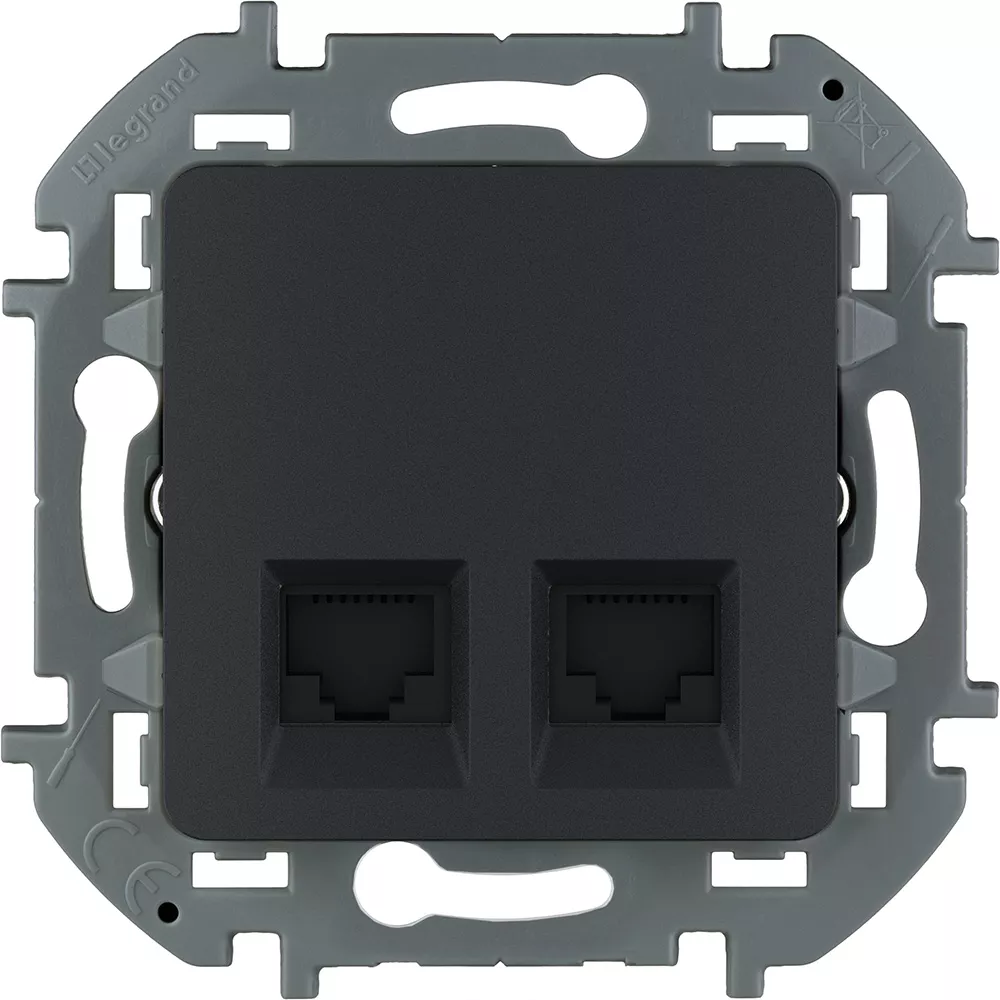 

Розетка компьютерная двойная RJ45 Legrand Inspiria 673843