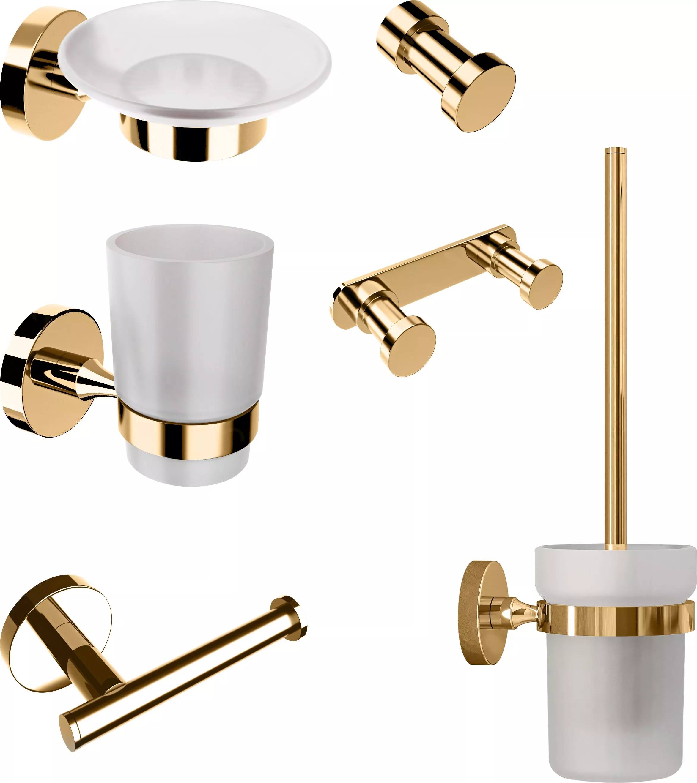 Набор DECOR BANYO Alina Gold A40 407 02 + A40 408 02 02 + A40 408 01 02 + A40 6009 02 + A40 405 02 + A40 406 02