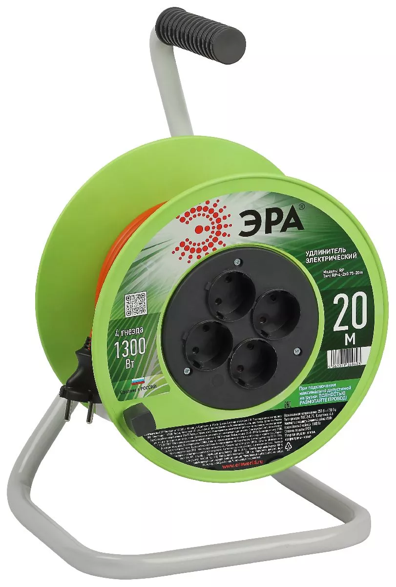 

Удлинитель силовой Эра RP-4-2x0.75-20m Б0059779