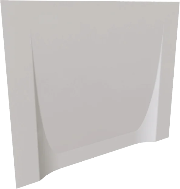 Торцевая панель для ванны Radomir Николь 70х62 R белый 2-31-0-2-0-239 - фото 1