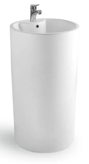 Раковина напольная CeramaLux N 46 см белый (NB135)