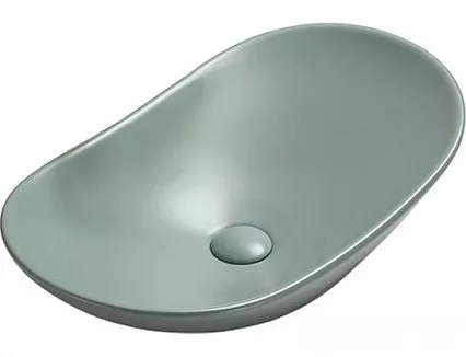 

Раковина накладная CeramaLux 61.5х36 7811AMLG-6 зеленый матовый