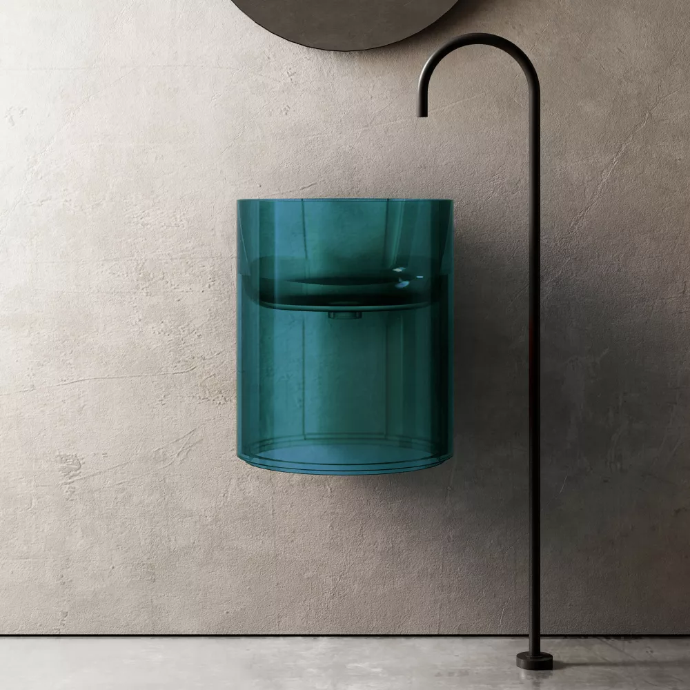 

Раковина Abber Kristall AT2704 aquamarin, бирюзовая