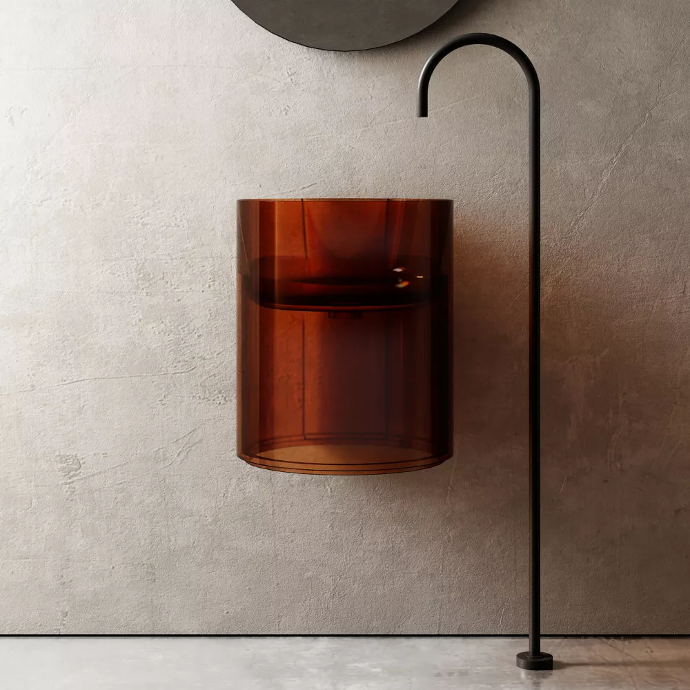 

Раковина Abber Kristall AT2704 opal, коричневая