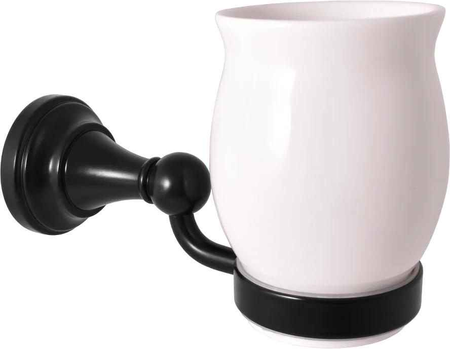 

Стакан для зубных щеток Rav Slezak Morava черный матовый