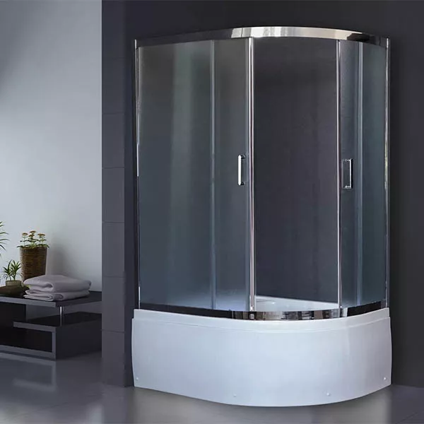 

Душевой уголок Royal Bath 120х80 хром стекло матовое