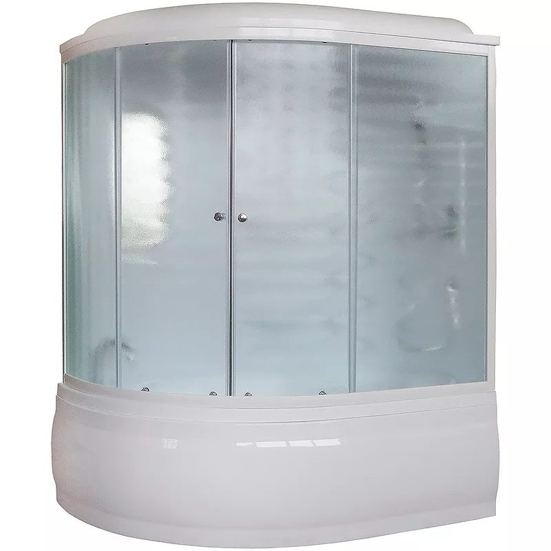 

Душевая кабина Royal Bath 170х100 правая белая стекло матовое