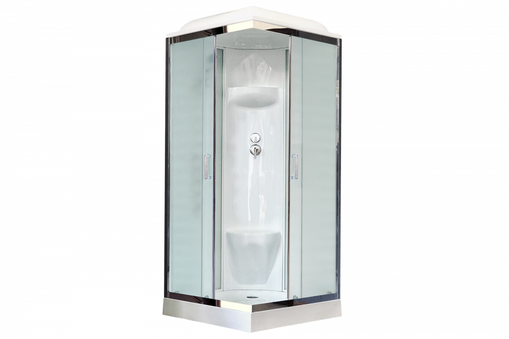 

Душевая кабина Royal Bath 80х80 хром стекло матовое