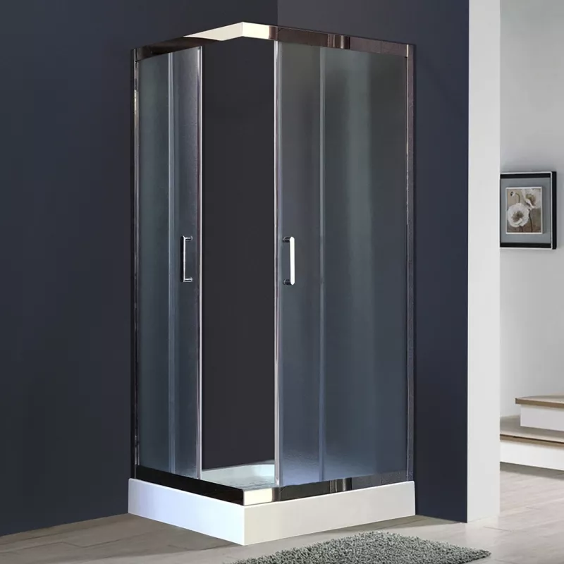 

Душевой уголок Royal Bath 100х80 хром стекло матовое