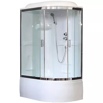

Душевая кабина Royal Bath 120х80 левая хром стекло прозрачное