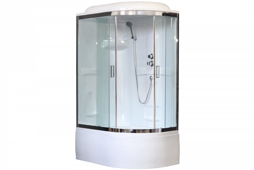 

Душевая кабина Royal Bath 120х80 левая хром стекло прозрачное