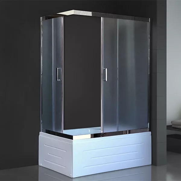 

Душевой уголок Royal Bath 120х80 хром стекло матовое