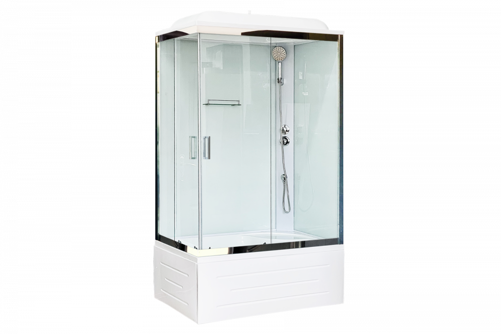   Santehnika Room Душевая кабина Royal Bath 120х80 правая хром стекло прозрачное