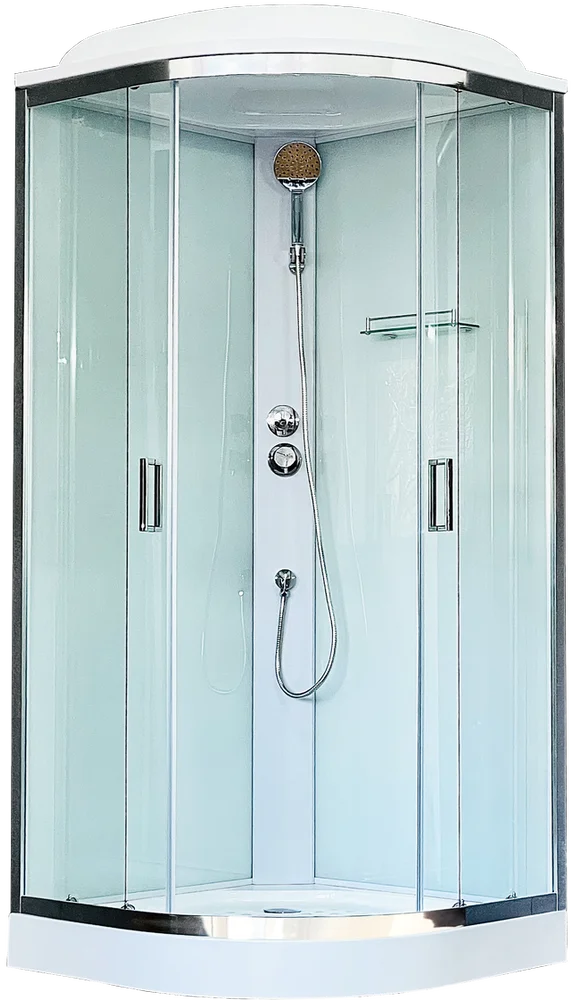 

Душевая кабина Royal Bath 90х90 хром стекло прозрачное