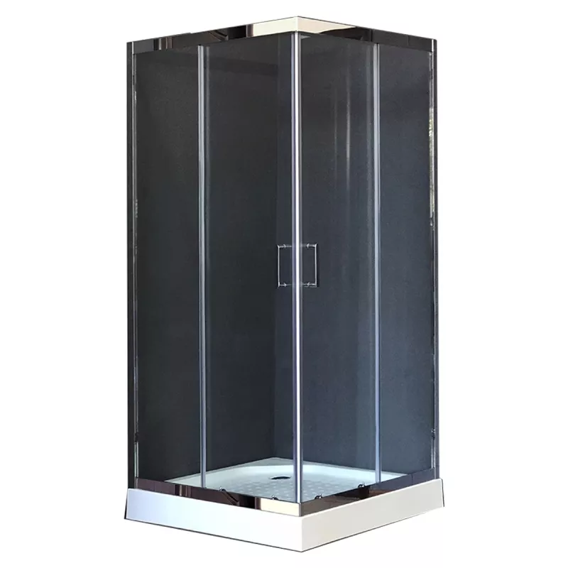 

Душевой уголок Royal Bath 90х90 хром стекло прозрачное